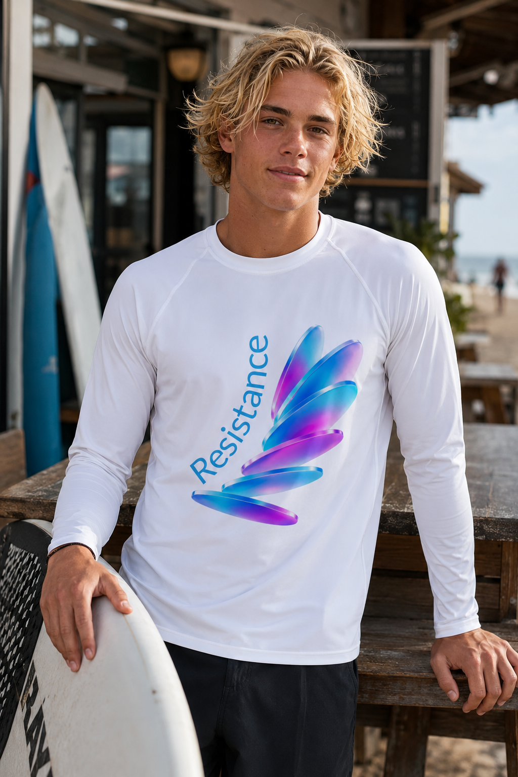 tsgabrielle® • For Him • Pride 26 • Rash Guard • White