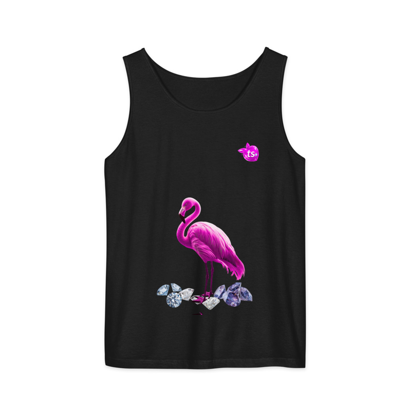 tsgabrielle® • Til hende • Flamant Rose • Garment-dyed tanktop • Sort