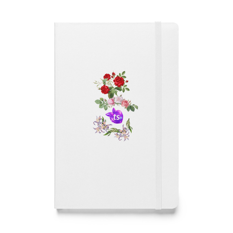 JournalBook® by tsgabrielle® • TransFLOWer • Indbundet notesbog • Hvid