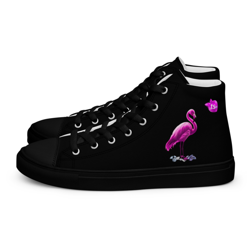 tsgabrielle® • Til ham • Flamant Rose • Høje lærredssko • Sort