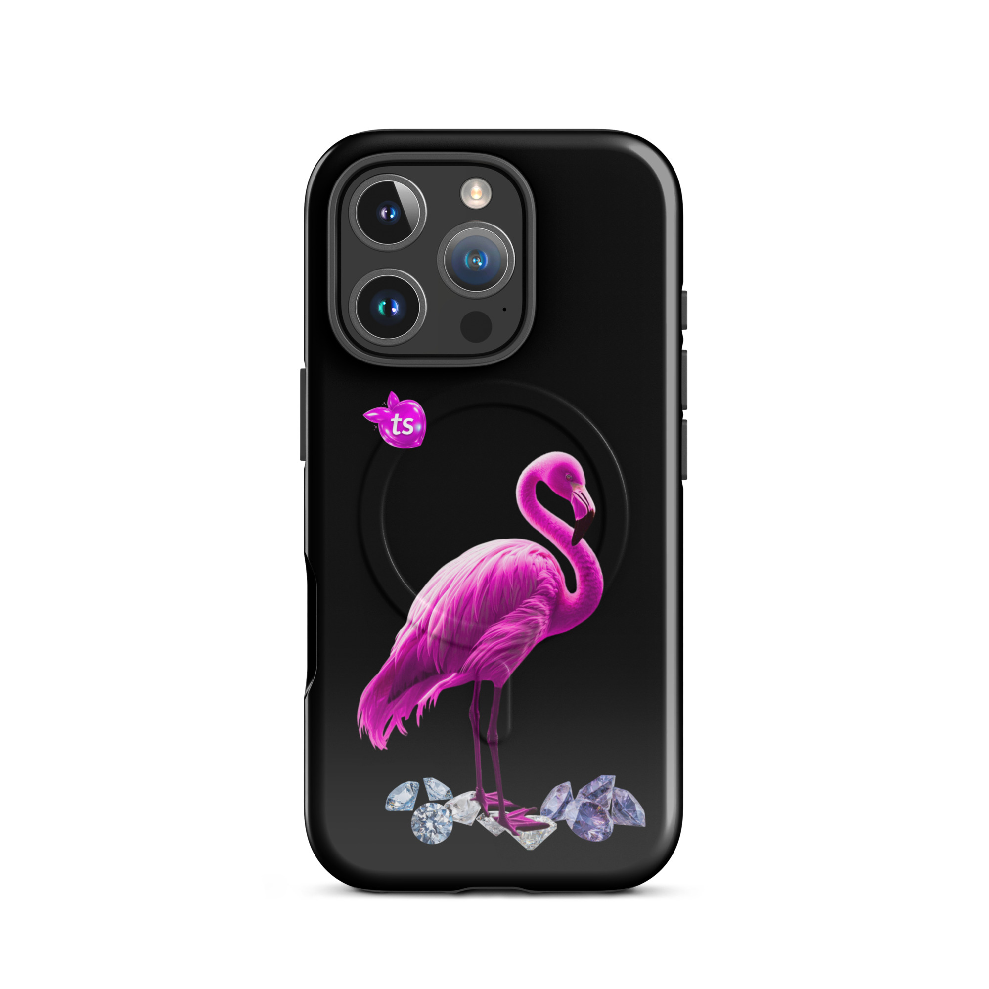 tsgabrielle® • Flamant Rose • Tough Case Compatible with iPhone® • MagSafe® • Latest Models