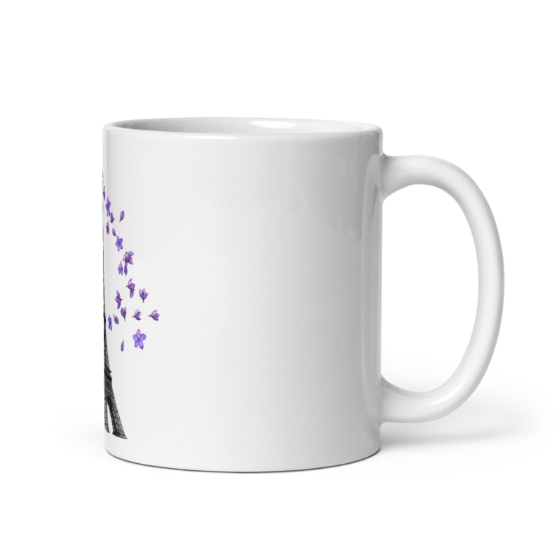 tsgabrielle® • Paris - La Tour Eiffel • Blankt krus • Hvid • Keramik • 11 oz