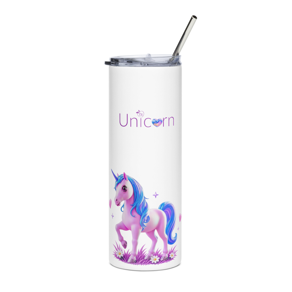 tsgabrielle® • Unicorn - Seraphina • Tumbler • Rustfrit stål • Hvid • 20 oz