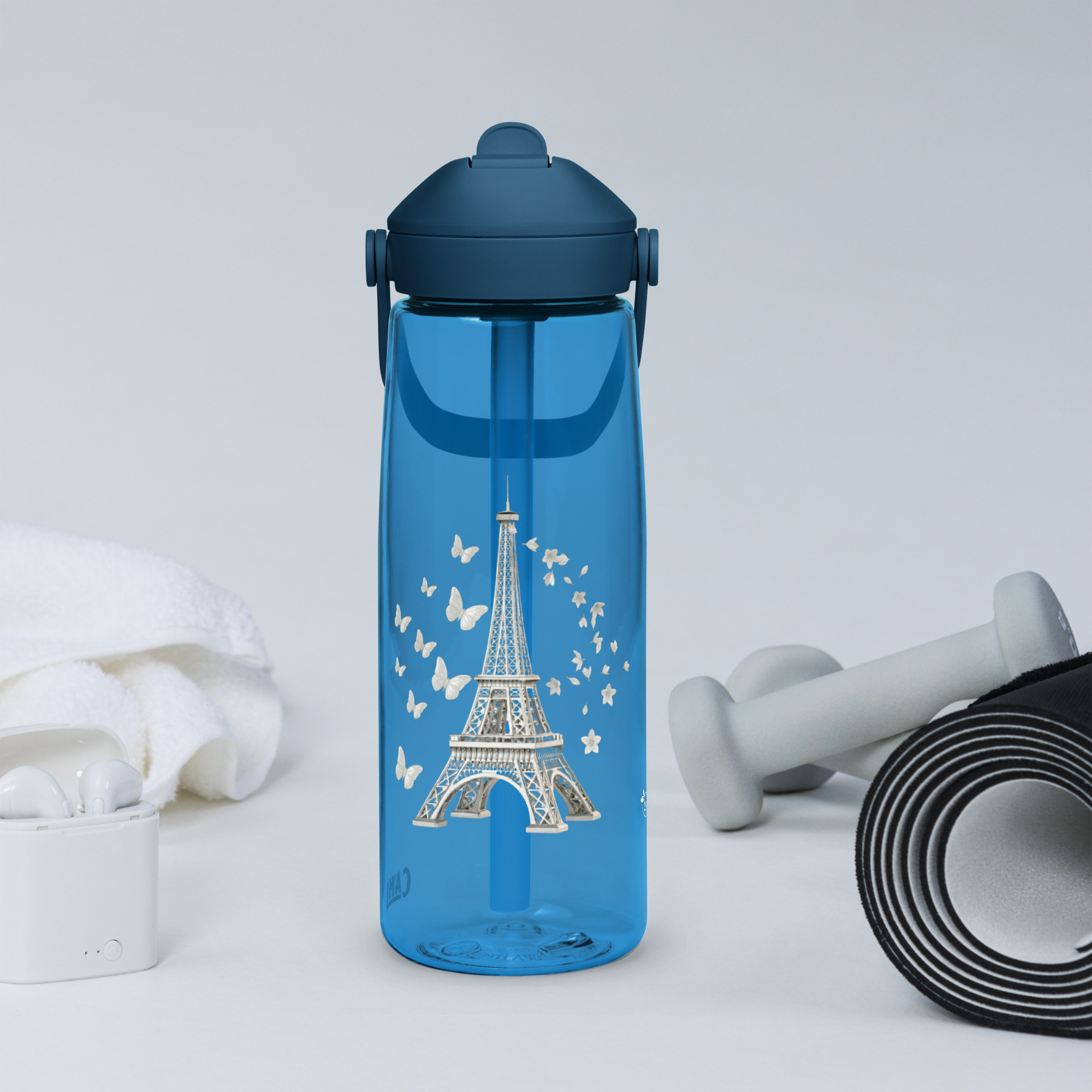 CamelBak® Eddy® by tsgabrielle® • Paris - La Tour Eiffel • Sports Water Bottle • Flip Straw • 3 Colors • 25 oz