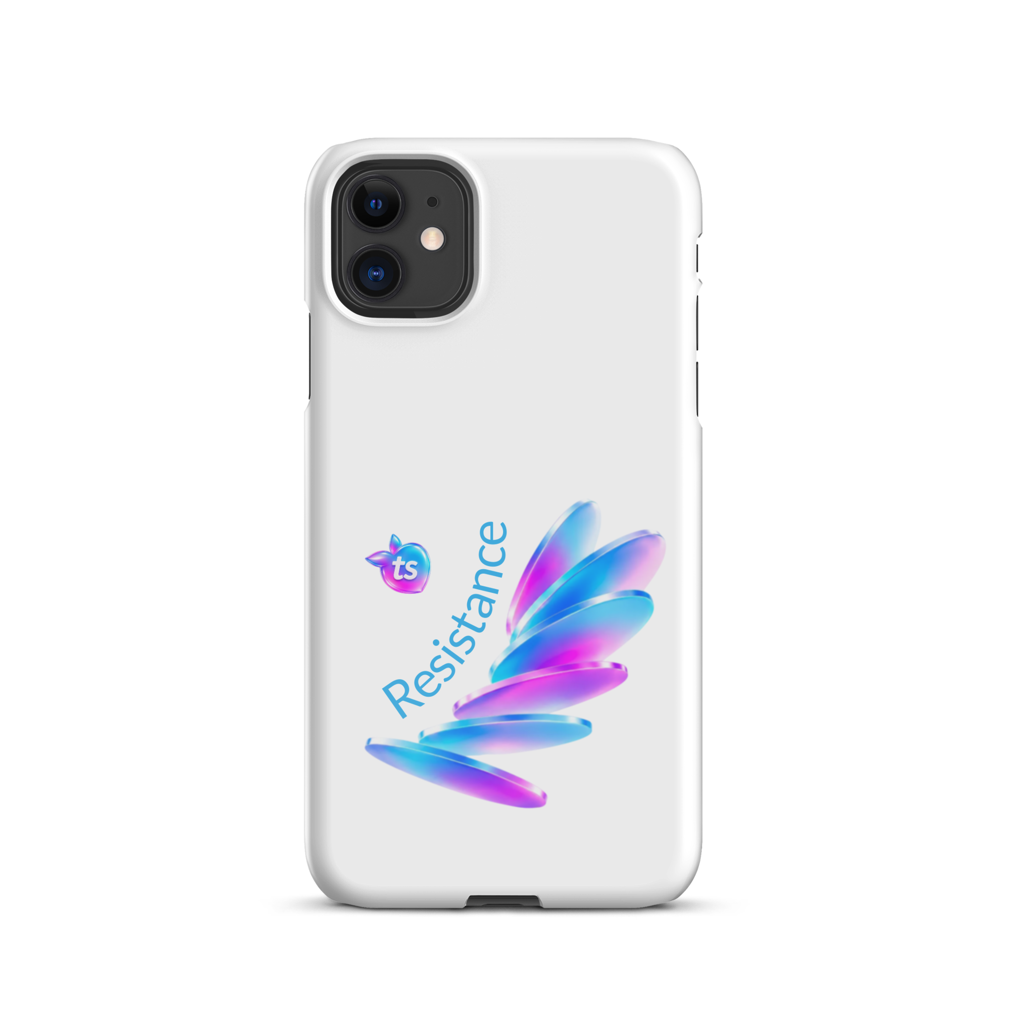 tsgabrielle® • Pride 26 - Resistance • Snap Case Compatible with iPhone® • White • Glossy • Latest Models - View 1
