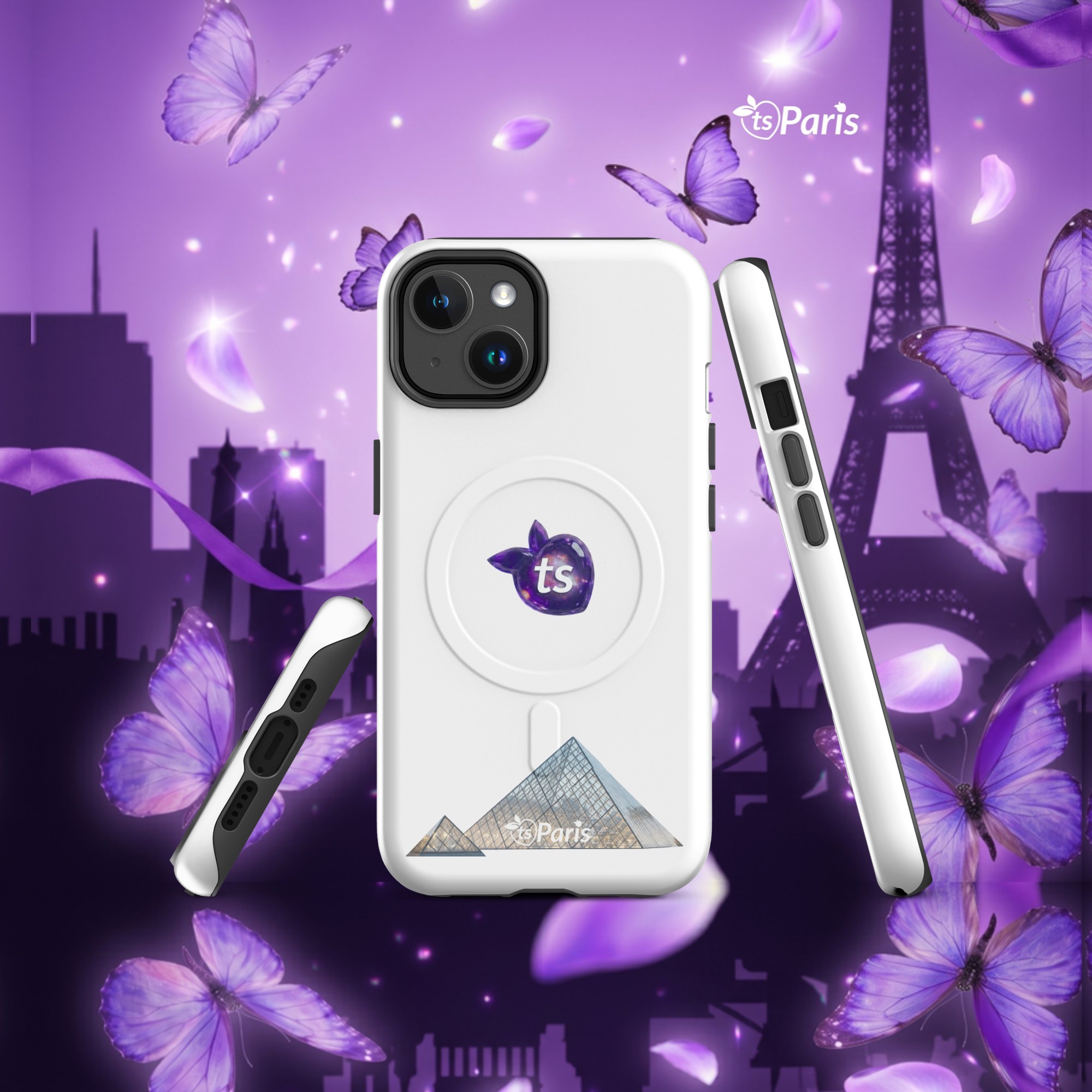 tsgabrielle® • Paris - The Louvre Pyramid • Robust etui • MagSafe® • Kompatibelt med iPhone® • Nyeste modeller - Glossy - View 5
