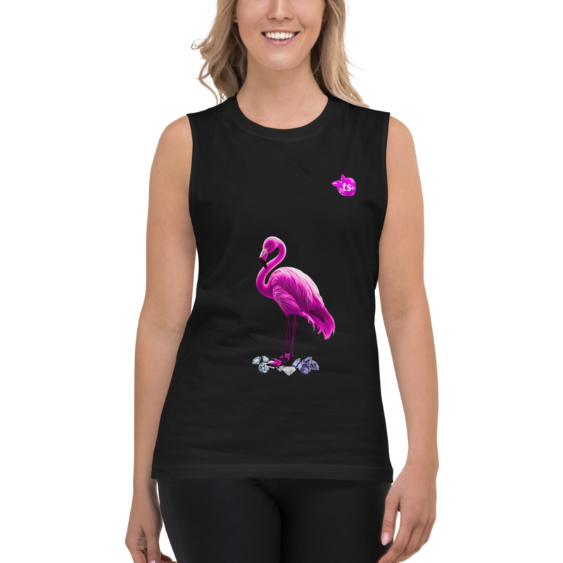 tsgabrielle® • Til hende • Flamant Rose • Muscle T-shirt • Sort