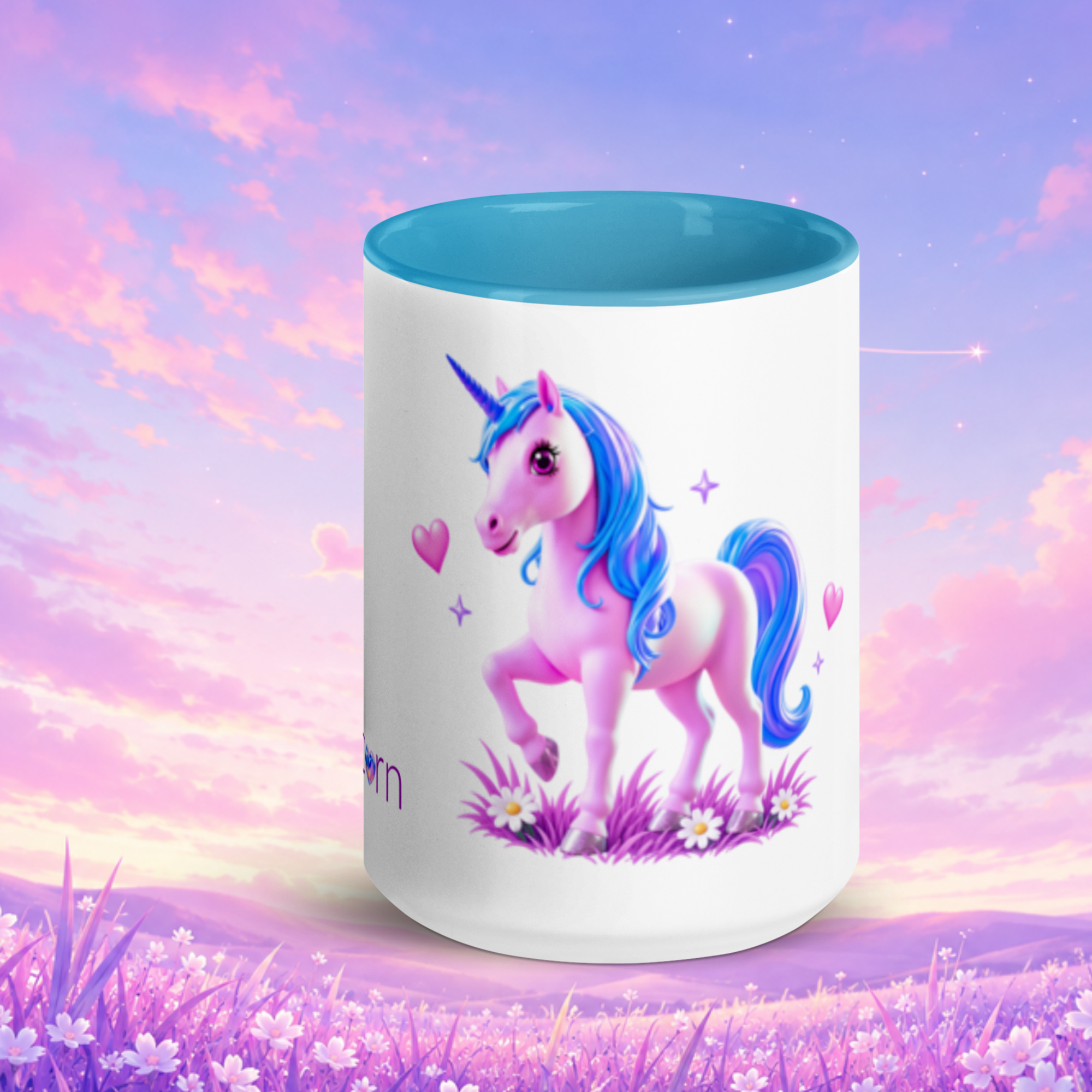 tsgabrielle® • Mug with Color Inside • Unicorn - Seraphina • Ceramic • 2 Sizes